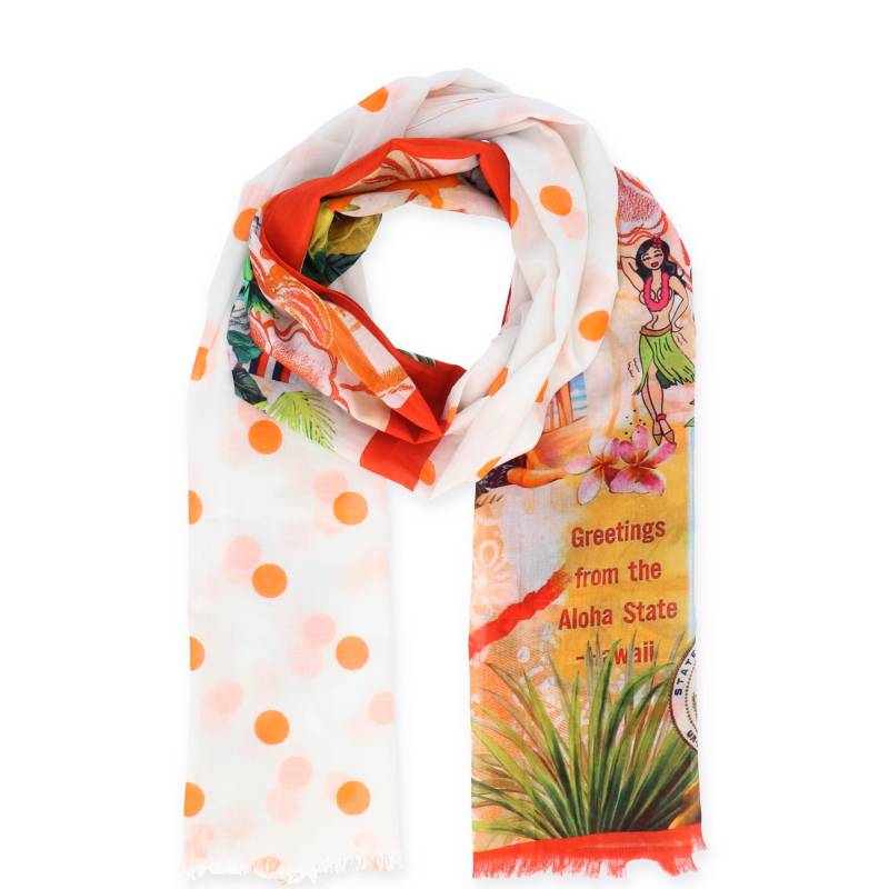 Halsüberkopf Accessoires - Schal Städte HW 65x180 rot - Gr. - OS von Halsüberkopf Accessoires