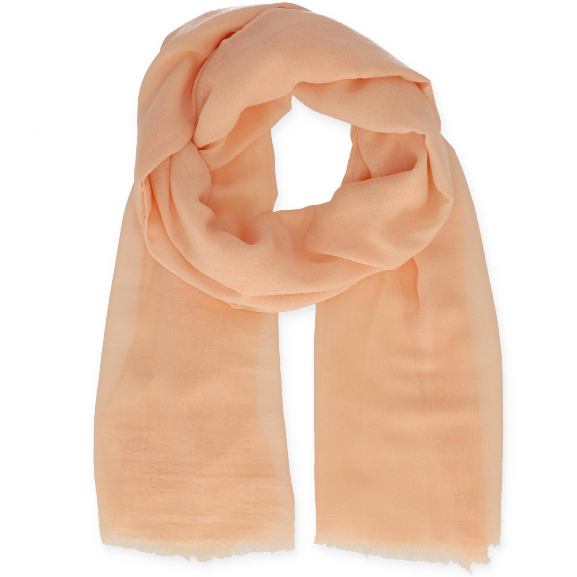 Halsüberkopf Accessoires - Schal uni 70x180cm apricot - Gr. - OS von Halsüberkopf Accessoires