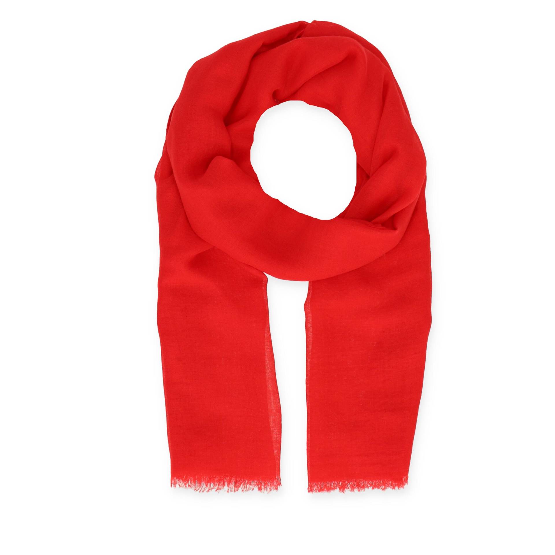 Halsüberkopf Accessoires - Schal uni 70x180cm rot - Gr. - OS von Halsüberkopf Accessoires