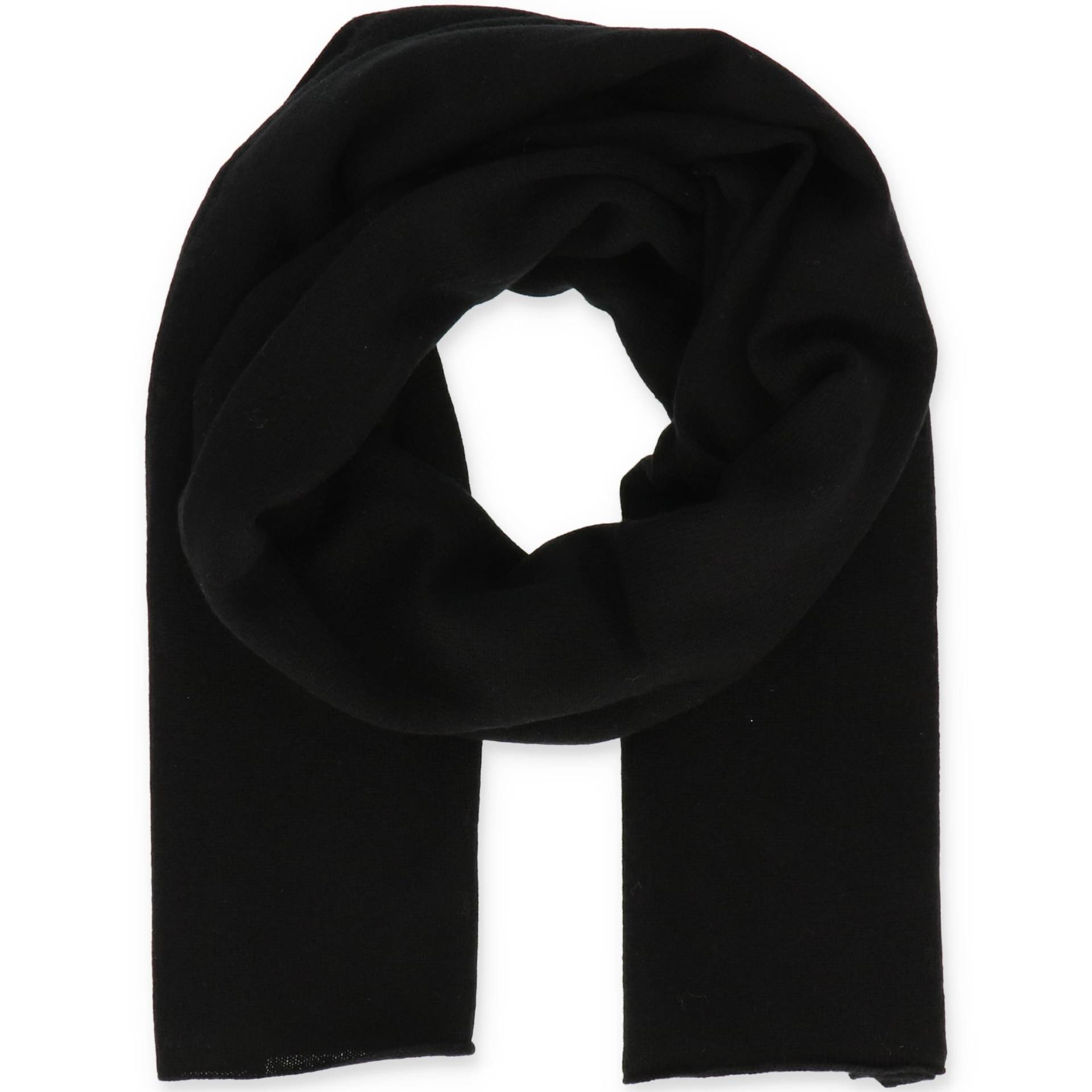 Halsüberkopf Accessoires - Strickschal Wolle/Kaschmir 70x190cm schwarz - Gr. - OS von Halsüberkopf Accessoires