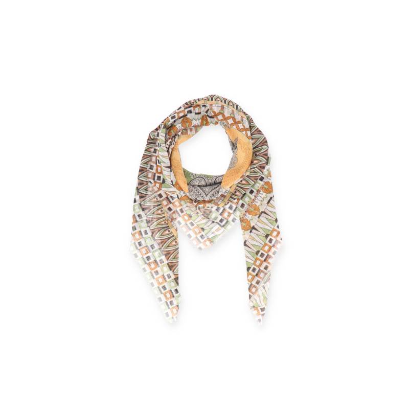 Halsüberkopf Accessoires - Tuch Paisley 120x120 gelb - Gr. - OS von Halsüberkopf Accessoires