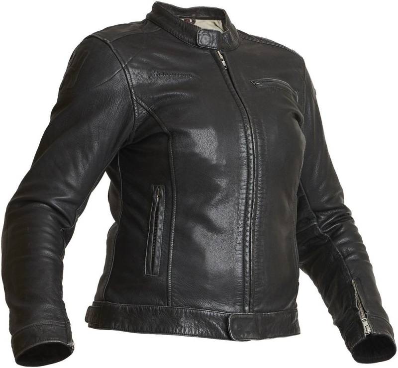 Halvarssons Motorradjacke Leather Jacket Orsa Woman Black von Halvarssons