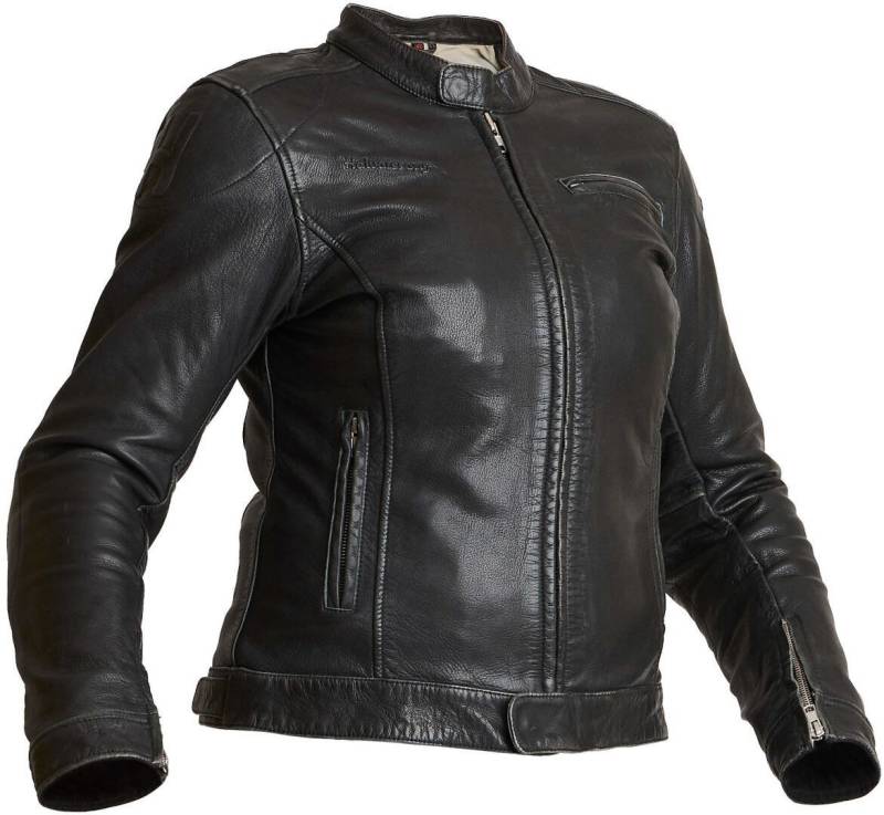 Halvarssons Motorradjacke Orsa Damen Motorrad Lederjacke protektoren reißverschluss von Halvarssons