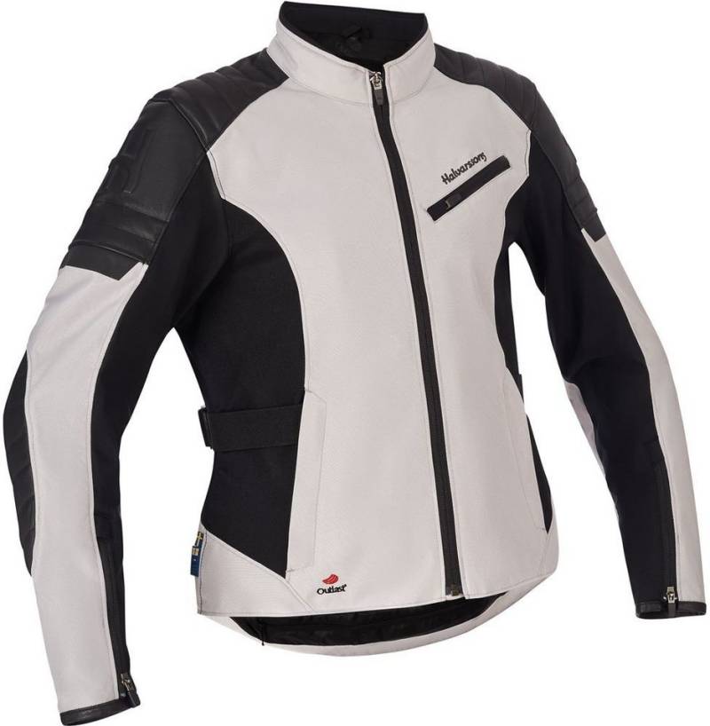 Halvarssons Motorradjacke Textile Jacket Solberg Woman Light Grey/Black von Halvarssons
