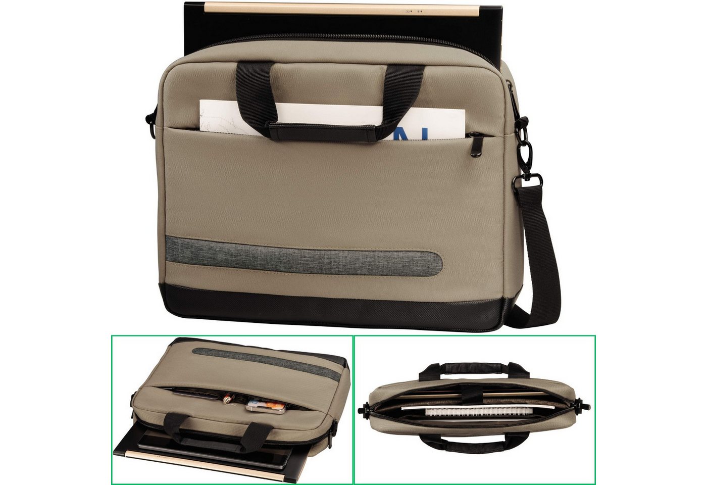 Hama Laptoptasche Notebook-Tasche Schutz-Hülle 16,2" bis 17,3" Terra (Notebook-Tasche), Business Cover Laptop-Case Bag für 16" 16,2" 17" 17,1" 17,3" Zoll von Hama