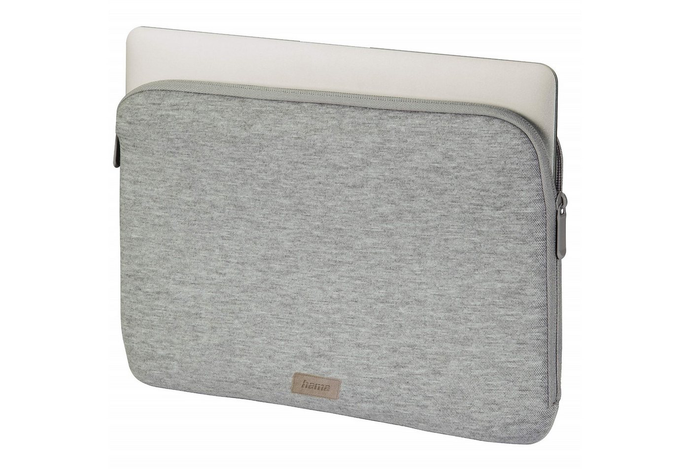 Hama Laptoptasche Notebook-Tasche Schutz-Hülle Jersey 13 Grau, Sleeve Cover Laptop passend für 13" 13,3" 13,5" 13,6 Zoll" von Hama