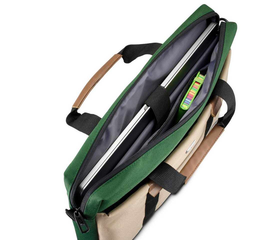 Hama Laptoptasche Notebooktasche für 34-36 cm (13,3 -14,1 Zoll), Trolleyband, Polyester, Laptopfach, Vordertasche Organizerstruktur von Hama