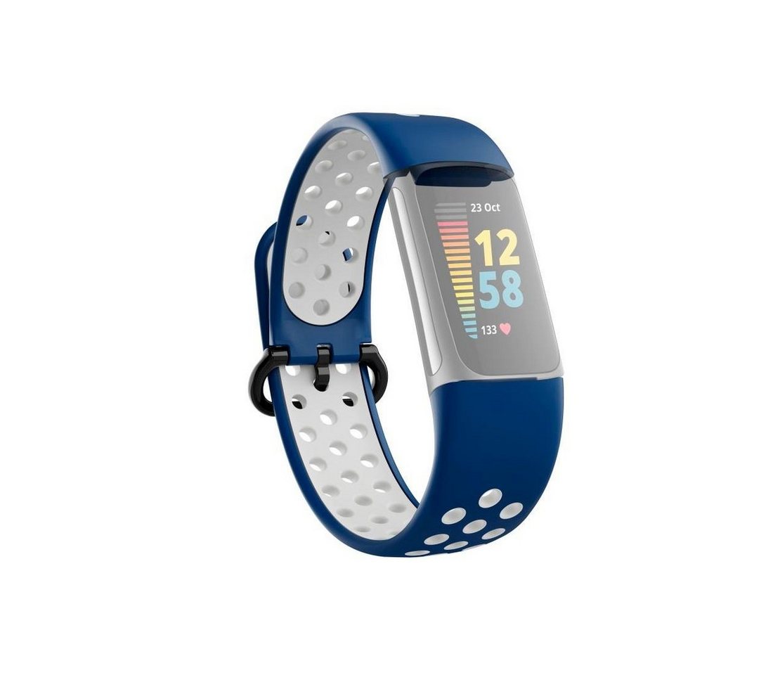Hama Smartwatch-Armband Sportarmband für Fitbit Charge 5, atmungsaktives Uhrenarmband von Hama