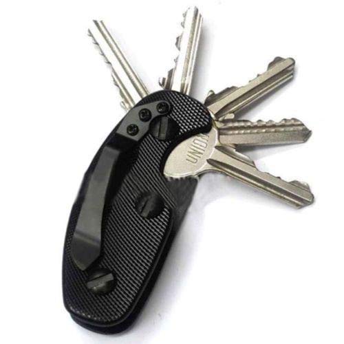 Hamado - Key Organizer Schlüsselhalter Schlüsselmäppchen Smartkey Schlüsseletui Schlüsseltasche aus Aluminiumlegierung + Edelstahl schwarz 7,4 cm x 3 cm x 1,4 cm Hamado - Key Organizer Schlüsselhalter Schlüsselmäppchen Smartkey Schlüsseletui Schlüsseltasche aus Aluminiumlegierung + Edelstahl schwarz 7,4 cm x 3 cm x 1,4 cm von Hamado