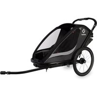 hamax Kinderfahrradanhänger Cocoon Zweisitzer grey/black von Hamax