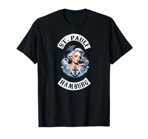 Hamburg St. Pauli Reeperbahn Hafen Seemann Tattoo Mädchen T-Shirt von Hamburg St. Pauli Reeperbahn Hafen Digger