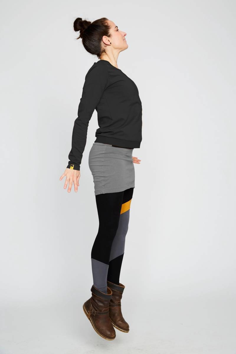 Leggings Hose Damen Trio Schwarz Curry Beebee von HamburgBeeBee