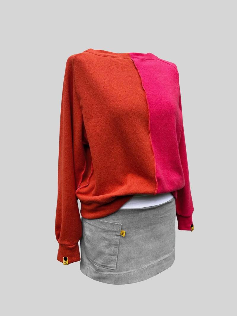 Pullover Warm Weich Orange Pink Beebee Cloud7 von HamburgBeeBee