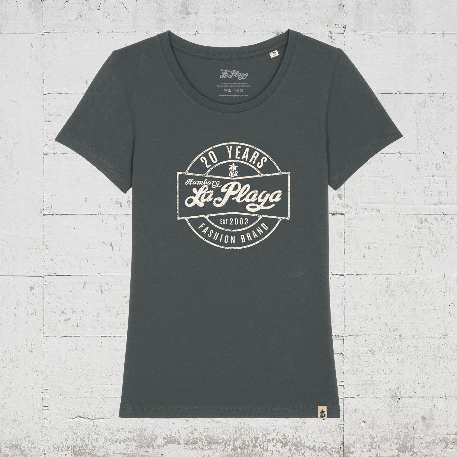 20 Years Hlp | Bio T-Shirt Women - Organic. Vegan. Fair von HamburgLaPlaya