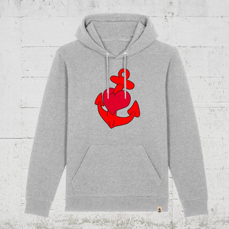 Anker Groß | Bio Hoodie Unisex - Organic. Recycelt. Vegan. Fair. Hoodie, Anchor-Hoodie, Hafen Seemann Fisherman-Hoodie Anker Groß | Bio Hoodie Unisex - Organic. Recycelt. Vegan. Fair. Hoodie, Anchor-Hoodie, Hafen Seemann Fisherman-Hoodie von HamburgLaPlaya