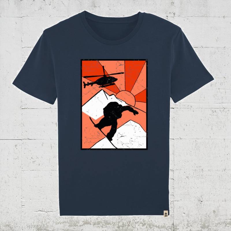 Heliboarder | Bio T-Shirt Men - Organic. Vegan. Fair. T-Shirt, Hubschrauber Snowboard Ski Backcountry Heliboarder | Bio T-Shirt Men - Organic. Vegan. Fair. T-Shirt, Hubschrauber Snowboard Ski Backcountry von HamburgLaPlaya