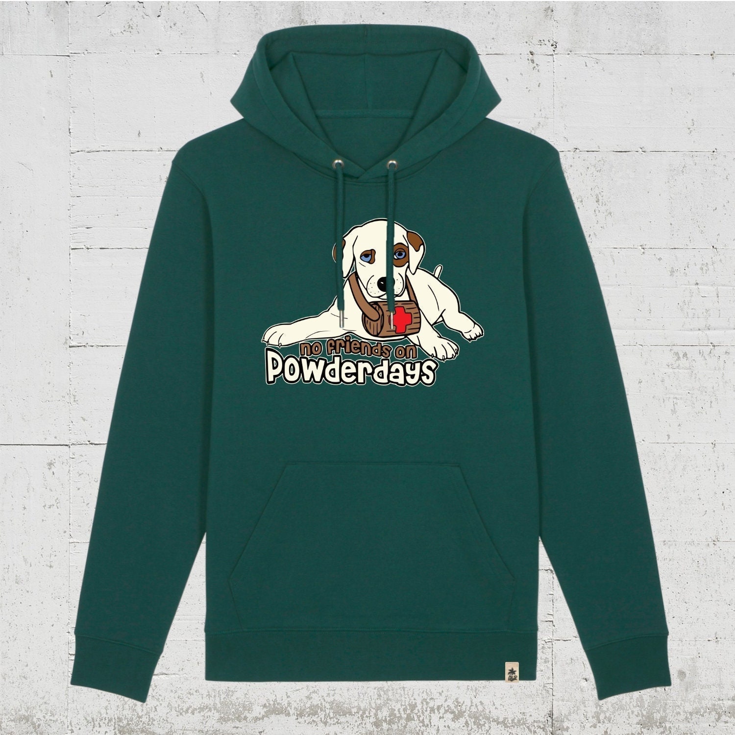 Hlp No Friends On Powderdays | Bio Hoodie Unisex - Organic. Recycelt. Vegan. Fair. Bernhardiner. Lawinenhund Hlp No Friends On Powderdays | Bio Hoodie Unisex - Organic. Recycelt. Vegan. Fair. Bernhardiner. Lawinenhund von HamburgLaPlaya