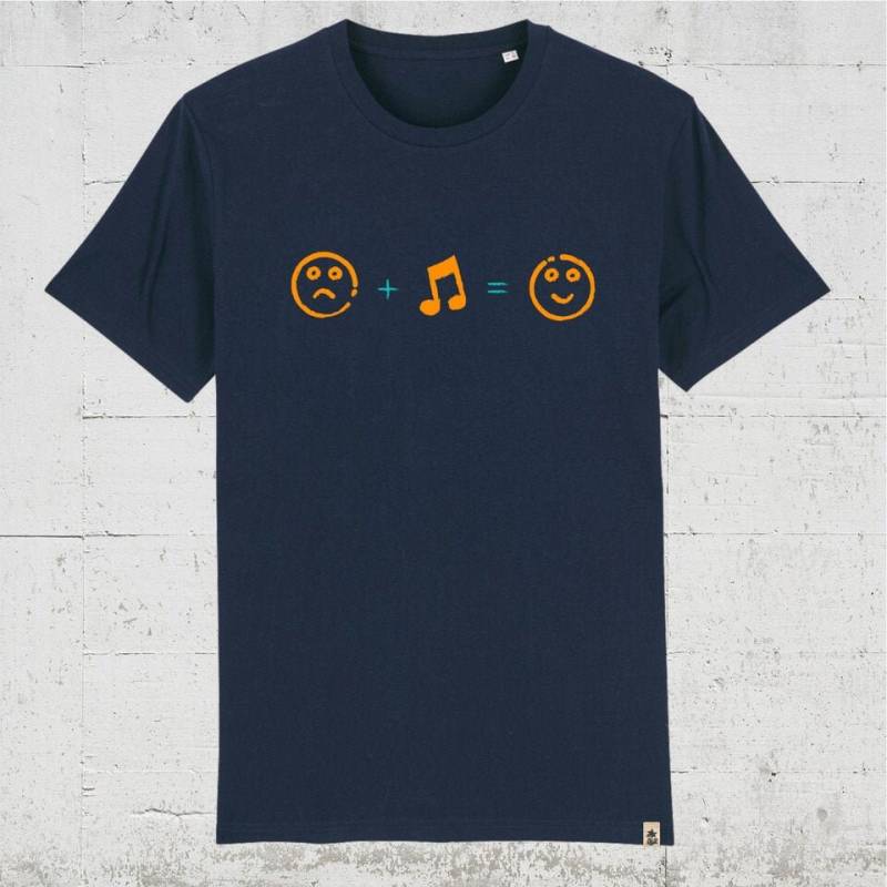 Sad. Music. Happy. | T-Shirt Men - Organic Fairwear Vegan Sad. Music. Happy. | T-Shirt Men - Organic Fairwear Vegan von HamburgLaPlaya