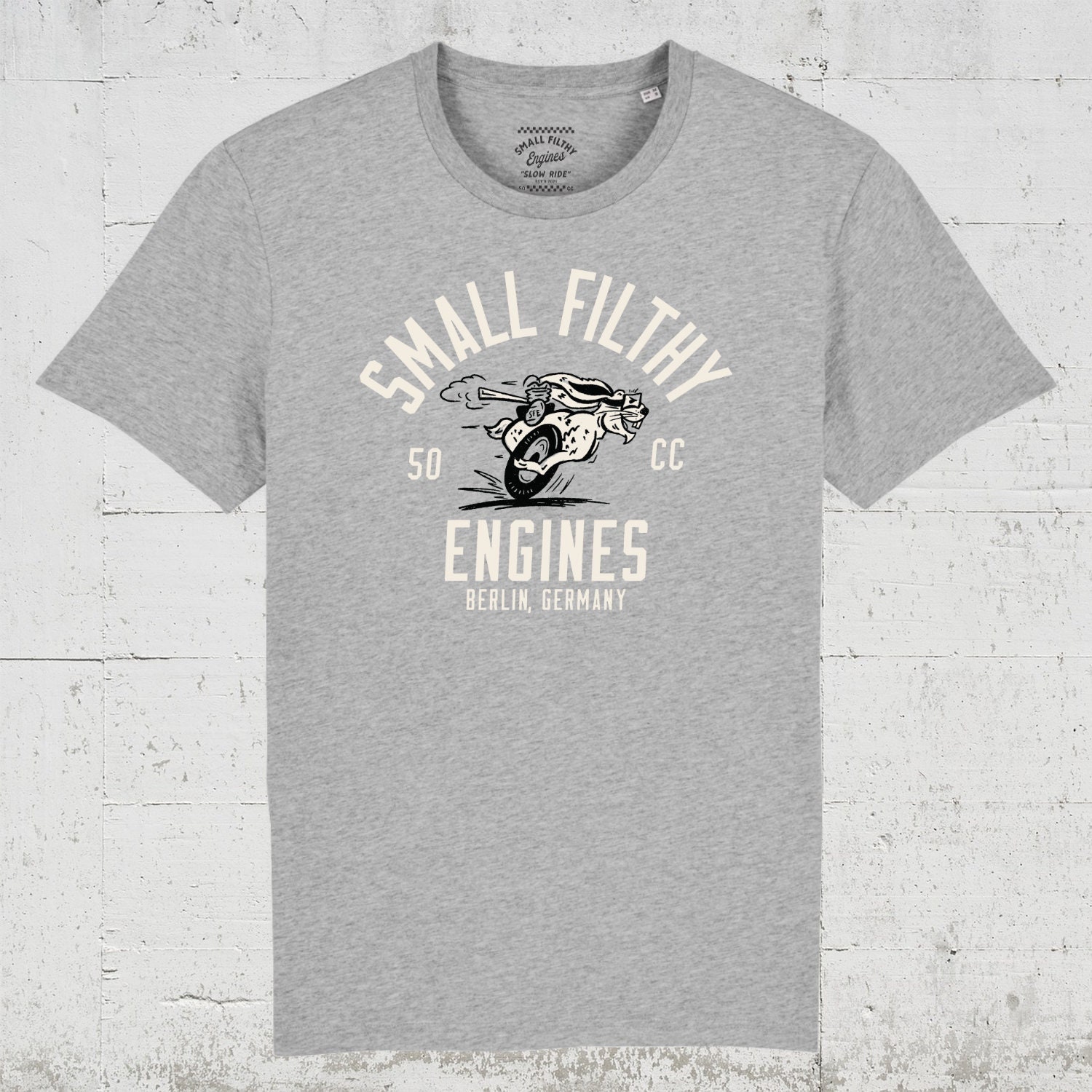 Sfe - Filthy Rabbit | Hlp Artists Bio T-Shirt Men Organic. Vegan. Fairwear von HamburgLaPlaya