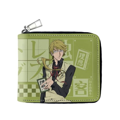 Hamender Bungo Stray Dogs Anime Brieftasche Kinder Geldbörse Faltbare Leder Portemonnaie Jungen und Mädchen Cartoon Brieftaschen Geschenk für Anime Fans (Type 6) von Hamender