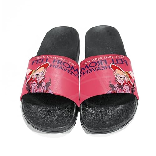 Hazbin Hotel Anime Hausschuhe Badezimmer Hausschuhe Alastor/Angel Dust Cartoon Casual Innen- und Außenhausschuhe für Unisex (Type 2, 40/41 EU) von Hamender