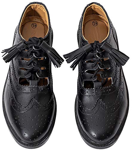 Hamilton Kilts Ghillie Brogues Leder Scottish Kilt Schuhe, Schwarz (UK 11 / EU 45) von Hamilton Kilts