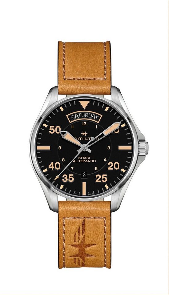 Hamilton Automatikuhr Khaki Pilot Auto Day Date Herren Automatikuhr von Hamilton