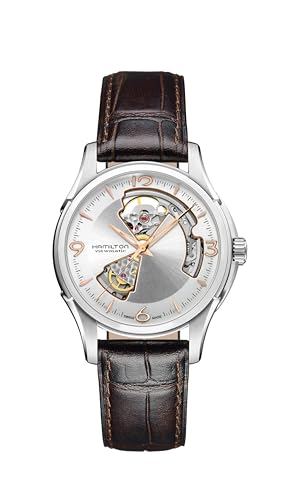 Hamilton Herren Analog Automatik Smart Watch Armbanduhr mit Leder Armband H32565555 von Hamilton