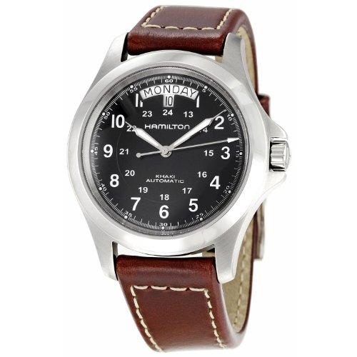 Hamilton Herren Analog Automatik Uhr mit Leder Armband H64455533 von Hamilton