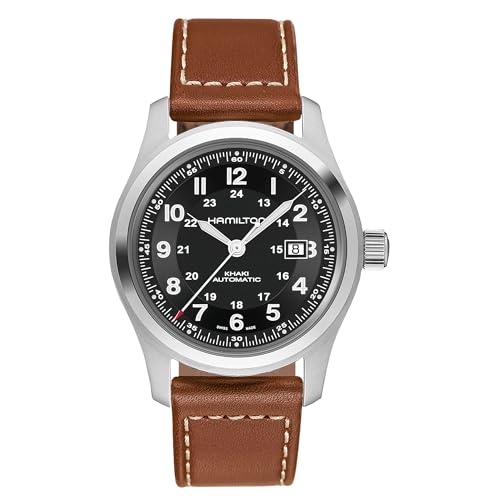 Hamilton Herren Analog Automatik Uhr mit Leder Armband H70555533 von Hamilton