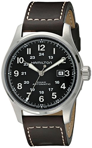 Hamilton Herren Analog Automatik Uhr mit Leder Armband H70625533 von Hamilton