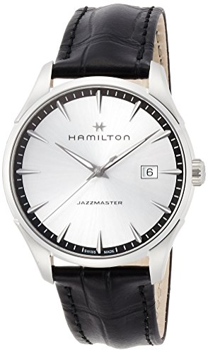 Hamilton Herren Analog Quarz Uhr mit Leder Armband H32451751 von Hamilton