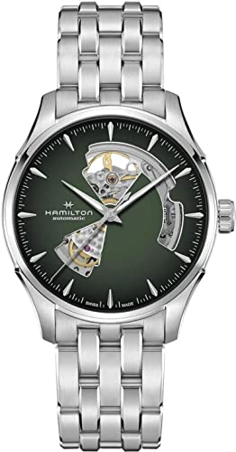 Hamilton Herrenuhr Automatik Jazzmaster Open Heart Grün H32675160 von Hamilton