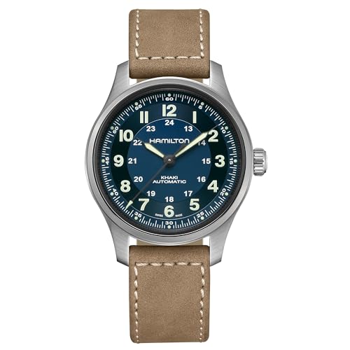 Hamilton Herrenuhr Automatik Khaki Field Titanium Auto Blau H70545540 von Hamilton