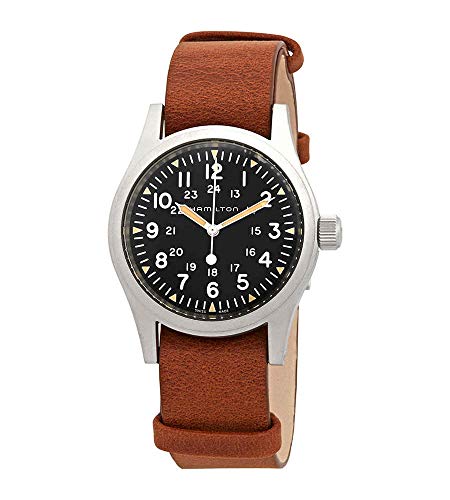 Hamilton Khaki Field Herren-Armbanduhr braun 38mm Edelstahl H69439531, braun, 38 mm, Mechanisch von Hamilton