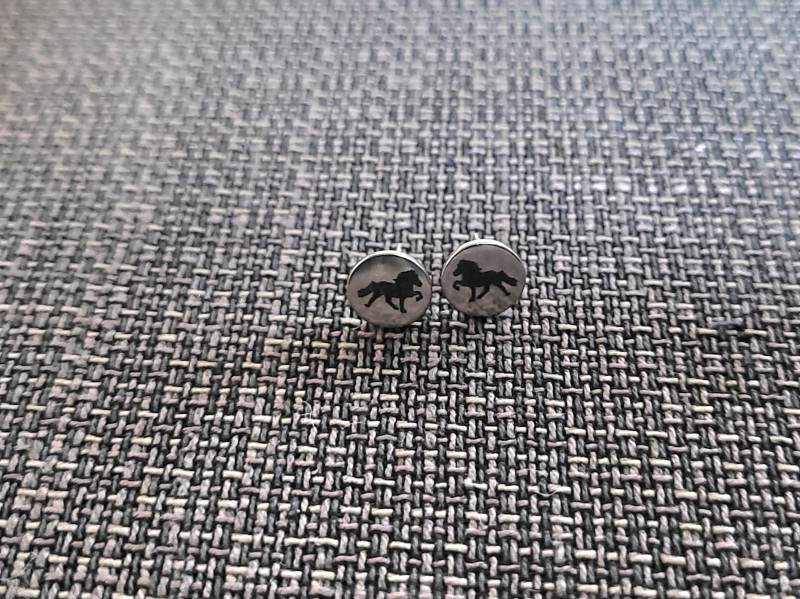 Ohrstecker Mit Islandpferd von HamingjaDesign