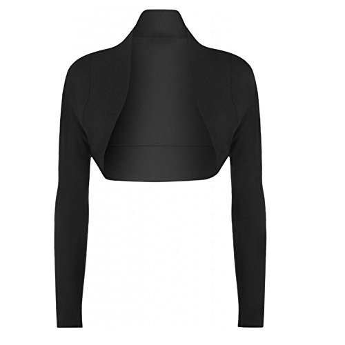Hamishkane® Langarm Bolero Damen Festlich Offener Vorderseite Elegant Kurze Strickjacke Damen, Weich Stilvoll Bolero Für Abendkleider von Hamishkane