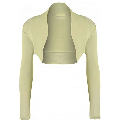 Hamishkane® Langarm Bolero Damen Festlich Offener Vorderseite Elegant Kurze Strickjacke Damen, Weich Stilvoll Bolero Für Abendkleider von Hamishkane