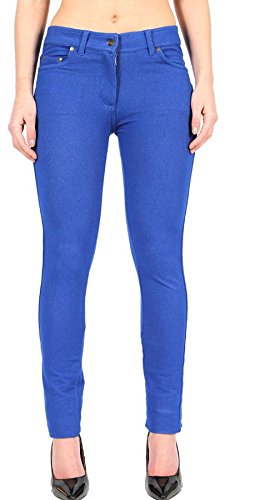 Hamishkane Damen-Jeggings, schmale Passform, dehnbar, Reißverschluss, Jeans-Hose, königsblau, 40 von Hamishkane