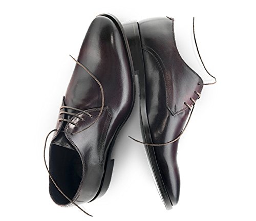 Hamlet Hanno Dunkelbraun Espresso Rush Plain Derby Schnürschuh aus edlem Kalbsleder Größe 43 von Hamlet