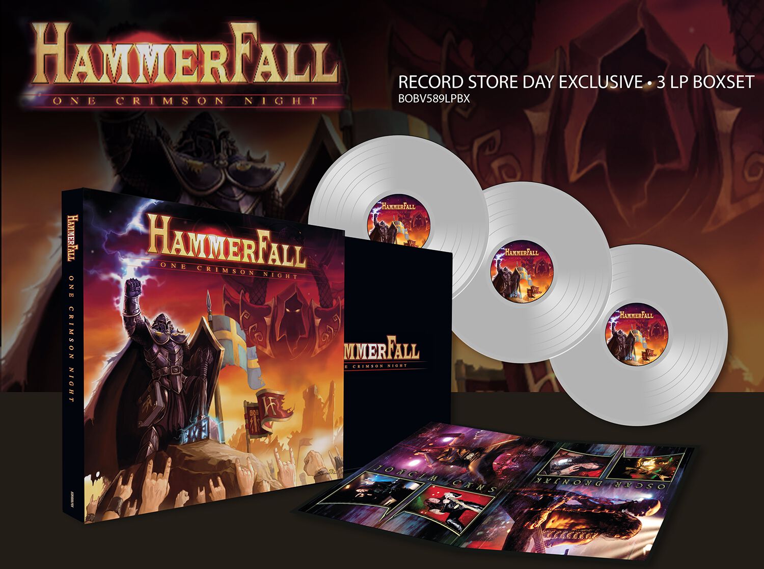 HammerFall One Crimson Night LP klar von HammerFall