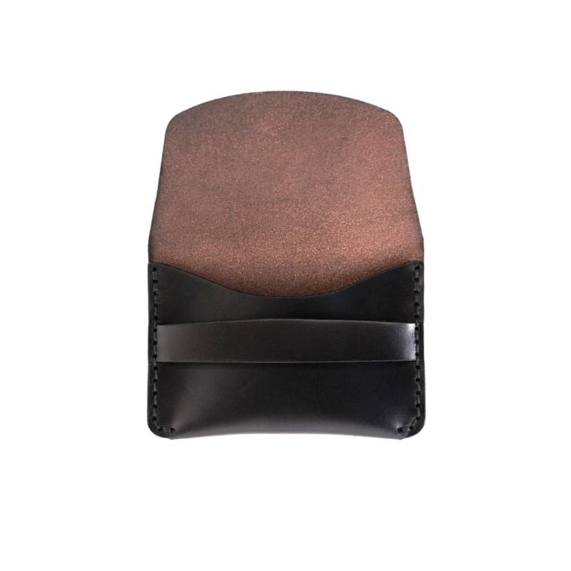 Handgefertigte Schlanke Horween-Lederbörse Mit Klappe Handgefertigte Schlanke Horween-Lederbörse Mit Klappe von HammerandNickel