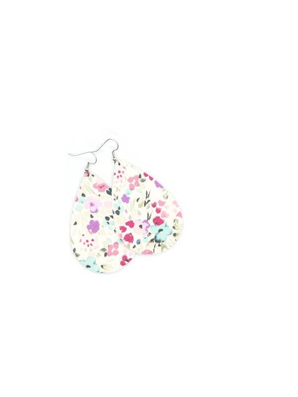 Leder Ohrringe Creme Frühling Floral Handgemacht By Hammered Love Letters Leder Ohrringe Creme Frühling Floral Handgemacht By Hammered Love Letters von HammeredLoveLetters