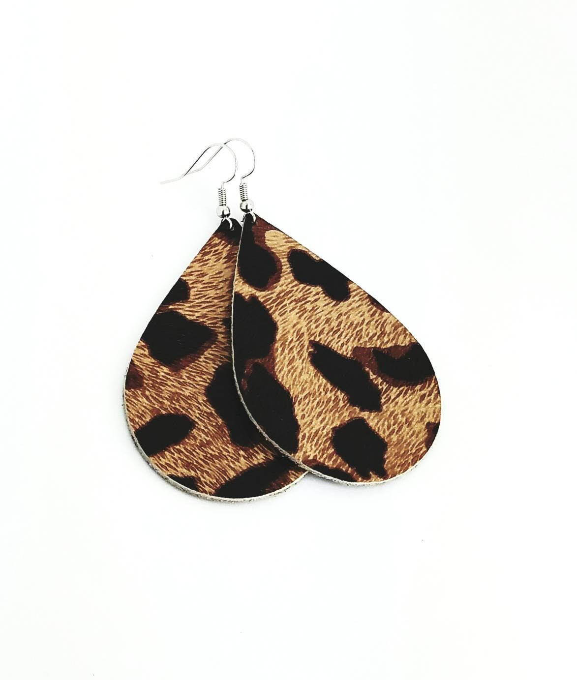 Leder Ohrringe Leopard Gepard Print Wählen Sie Ihre Größe Leder Ohrringe Leopard Gepard Print Wählen Sie Ihre Größe von HammeredLoveLetters