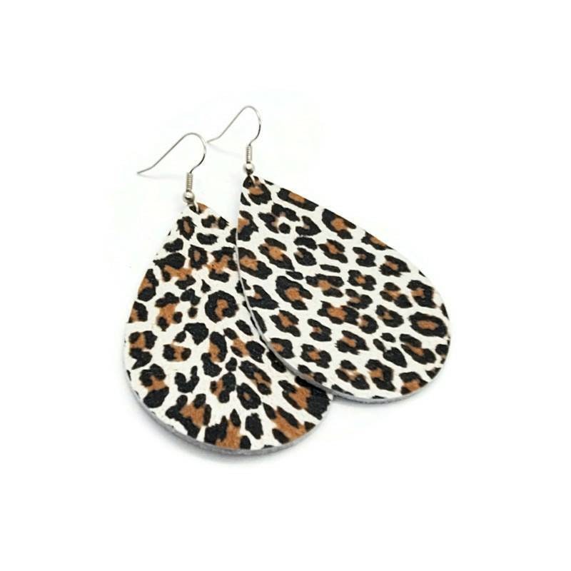Lederohrringe Gepard Mini Creme Leopard Print Wähle Deine Größe Lederohrringe Gepard Mini Creme Leopard Print Wähle Deine Größe von HammeredLoveLetters