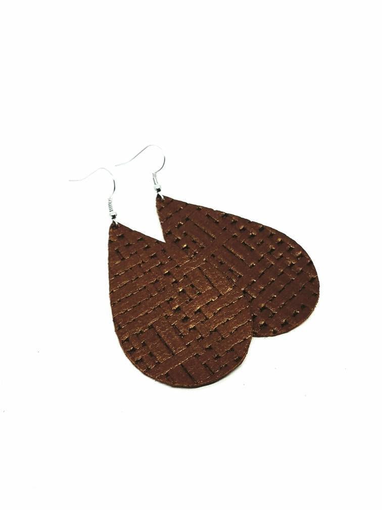 Lederohrringe Metallic Bronze Korb Gewebt Handgemacht By Hammered Love Letters Lederohrringe Metallic Bronze Korb Gewebt Handgemacht By Hammered Love Letters von HammeredLoveLetters