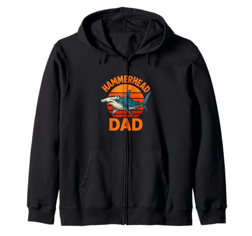 Hammerhead Dad Herren Ocean Surfs Up Retro Sunset Cool Kapuzenjacke Hammerhead Dad Herren Ocean Surfs Up Retro Sunset Cool Kapuzenjacke von Hammerhead Harmony - Surf's Up Shark Apparel