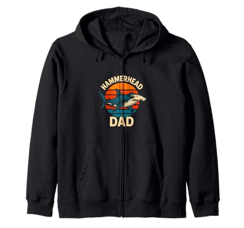 Hammerhead Dad Herren Ocean Surfs Up Retro Sunset Cool Kapuzenjacke Hammerhead Dad Herren Ocean Surfs Up Retro Sunset Cool Kapuzenjacke von Hammerhead Harmony - Surf's Up Shark Apparel