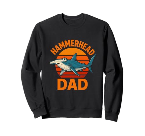 Hammerhead Dad Herren Ocean Surfs Up Retro Sunset Cool Sweatshirt Hammerhead Dad Herren Ocean Surfs Up Retro Sunset Cool Sweatshirt von Hammerhead Harmony - Surf's Up Shark Apparel