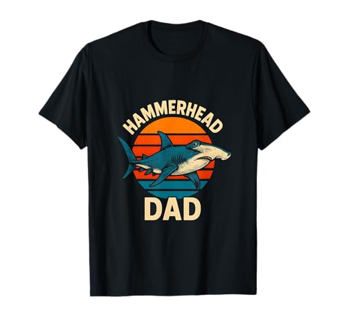 Hammerhead Dad Herren Ocean Surfs Up Retro Sunset Cool T-Shirt Hammerhead Dad Herren Ocean Surfs Up Retro Sunset Cool T-Shirt von Hammerhead Harmony - Surf's Up Shark Apparel